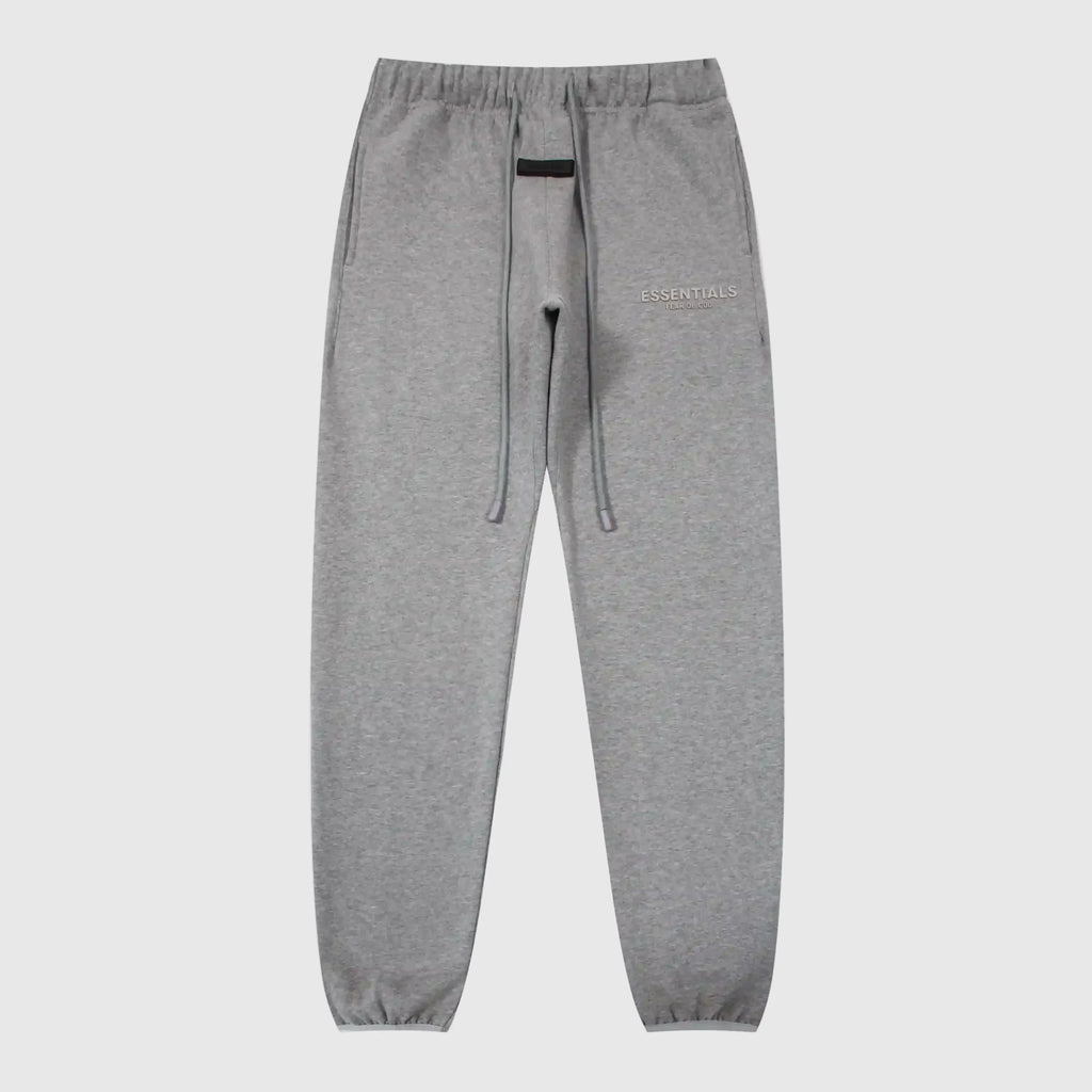 Essentials Dark Heather Oatmeal Core Fleece Sweatpants – Relaxed Everyday Joggers