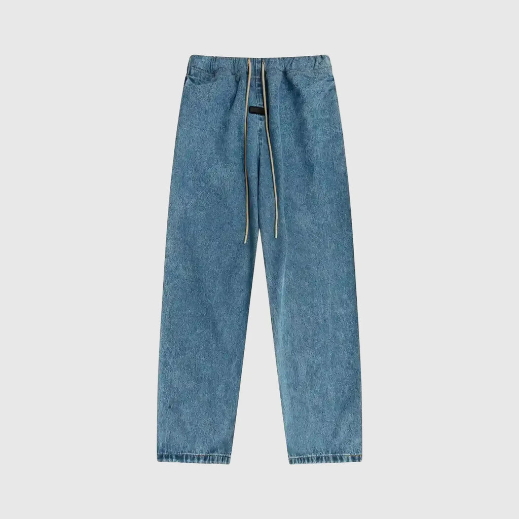 Essentials Denim Blue Relaxed Pants by Fear of God – Casual Streetwear Comfort