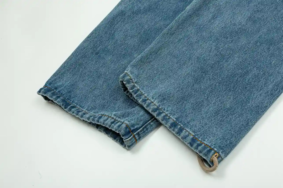 Essentials Denim Blue Relaxed Pants by Fear of God – Casual Streetwear Comfort