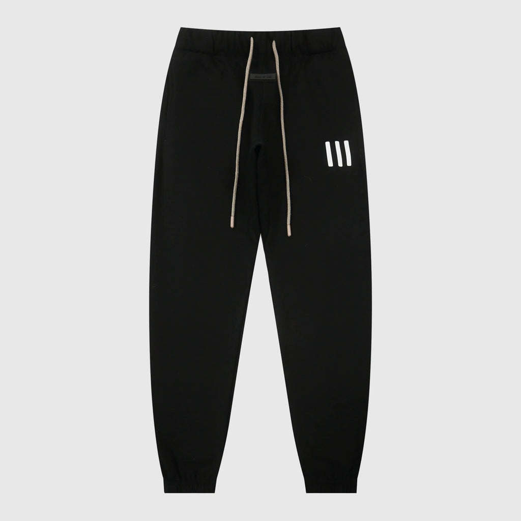 Essentials Black Core Elevated Street Fleece Sweatpants – Everyday Comfort Joggers