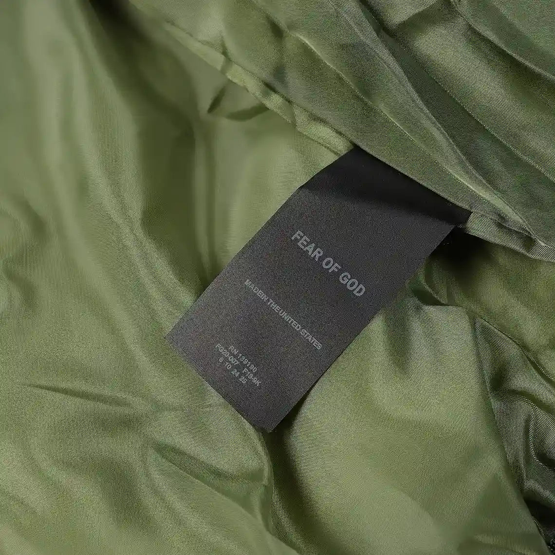 Fear of God Army Green Eternal Shell Bomber Jacket