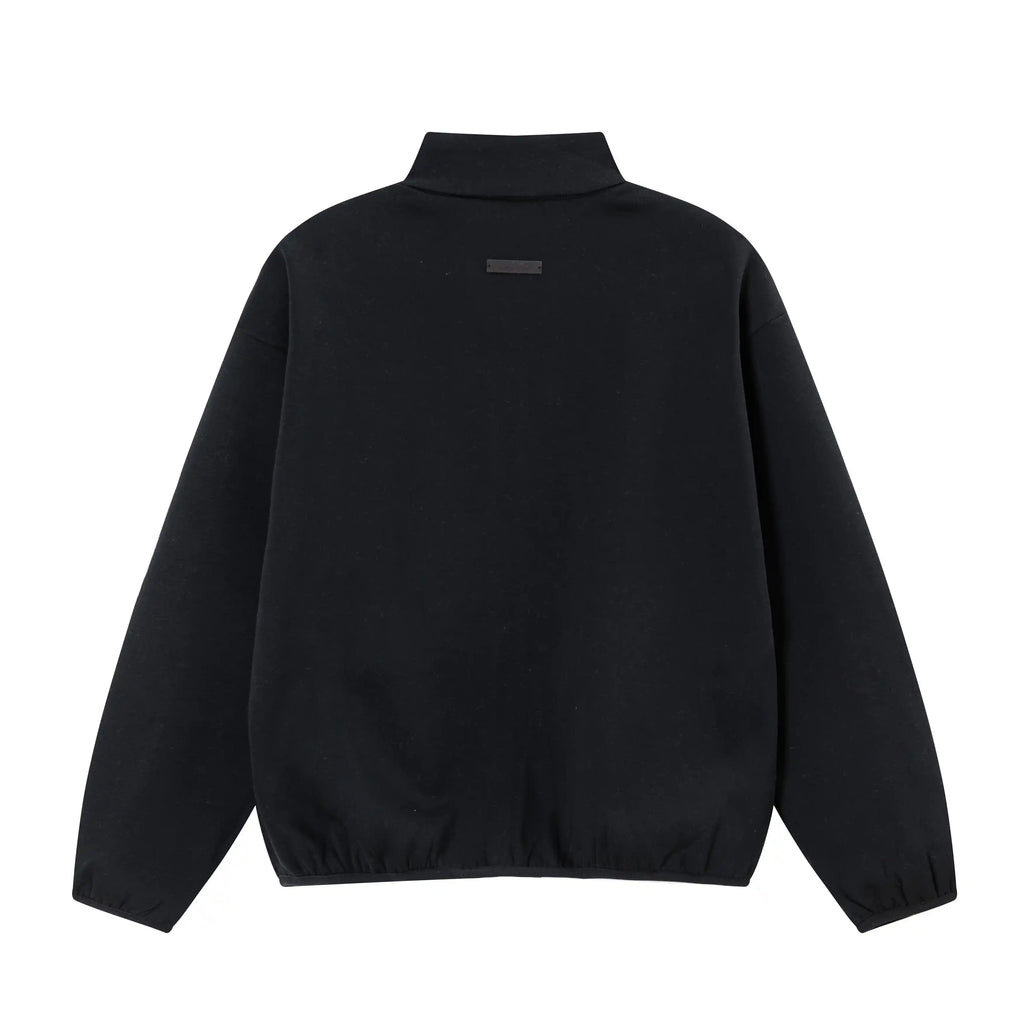 Fear of God ESSENTIALS BLACK Modern Fleece Track Jacket