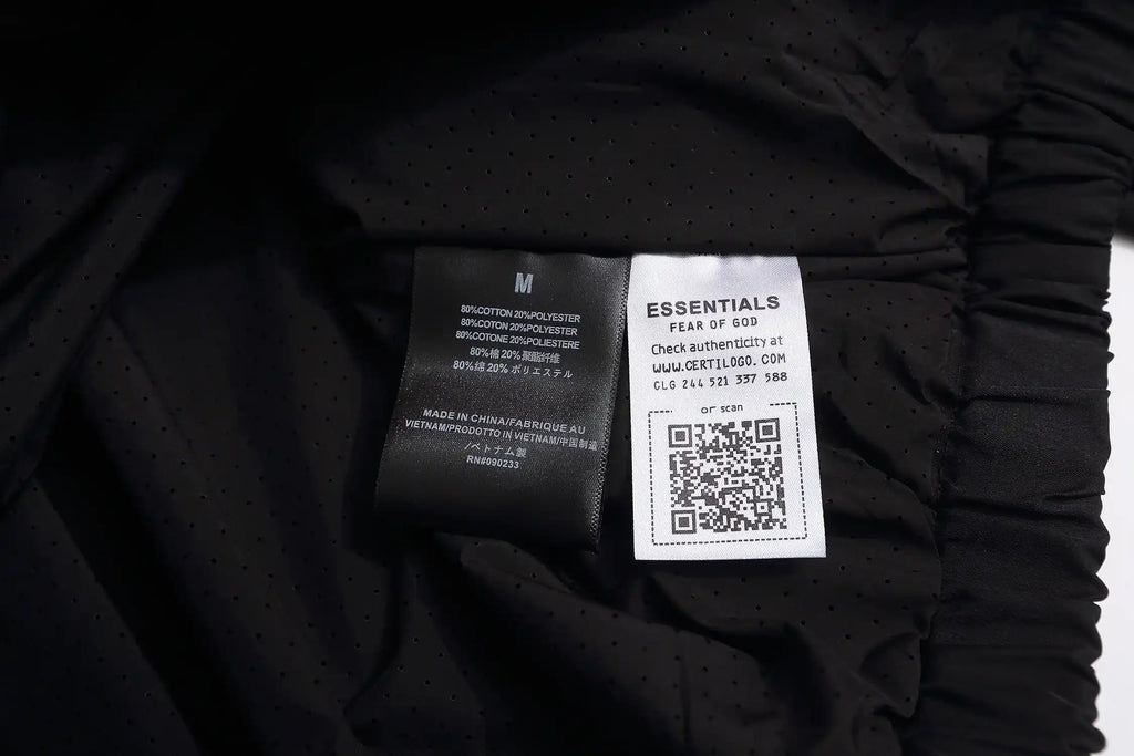 Fear of God Black Sporty Nylon Half Zip