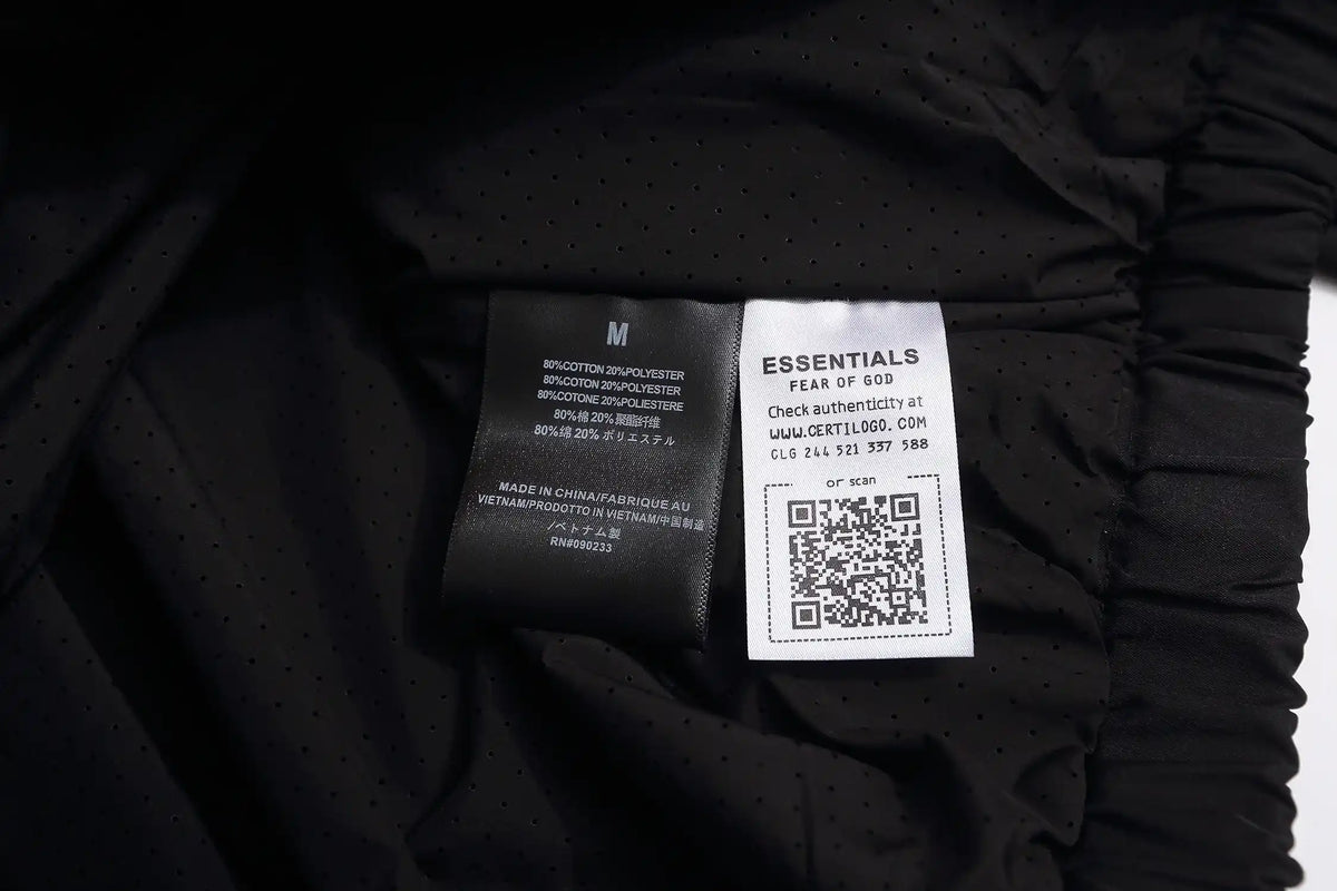 Fear of God Black Sporty Nylon Half Zip