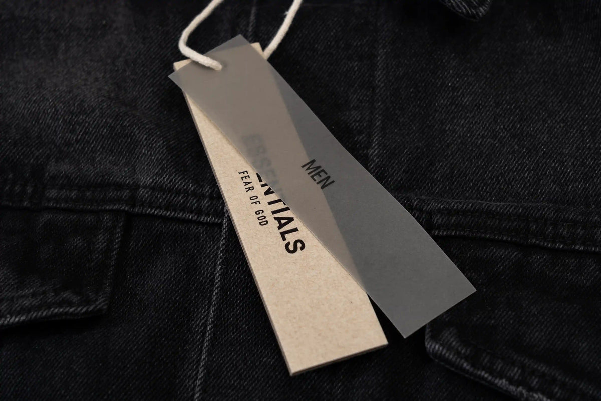 Essentials Denim Black Jacket