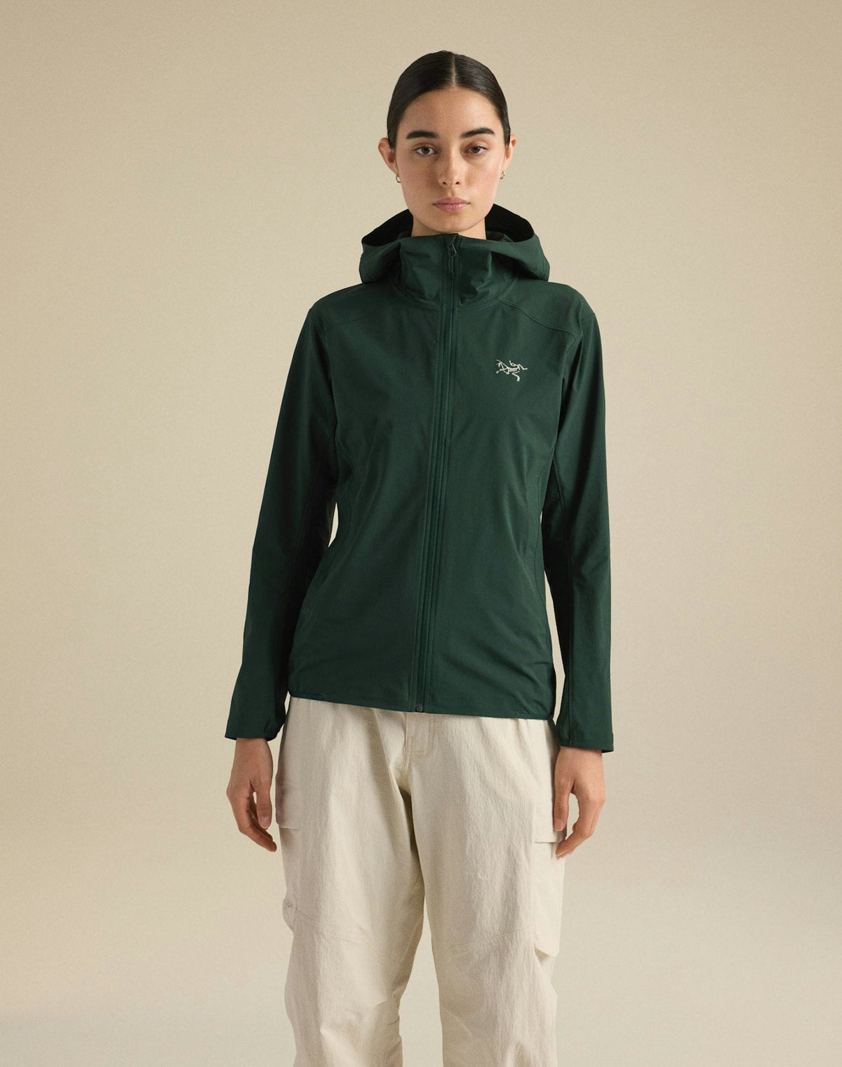 Arc'teryx Gamma Lightweight Hoody Women's Dark Green Softshell Windproof Outdoor Jacket