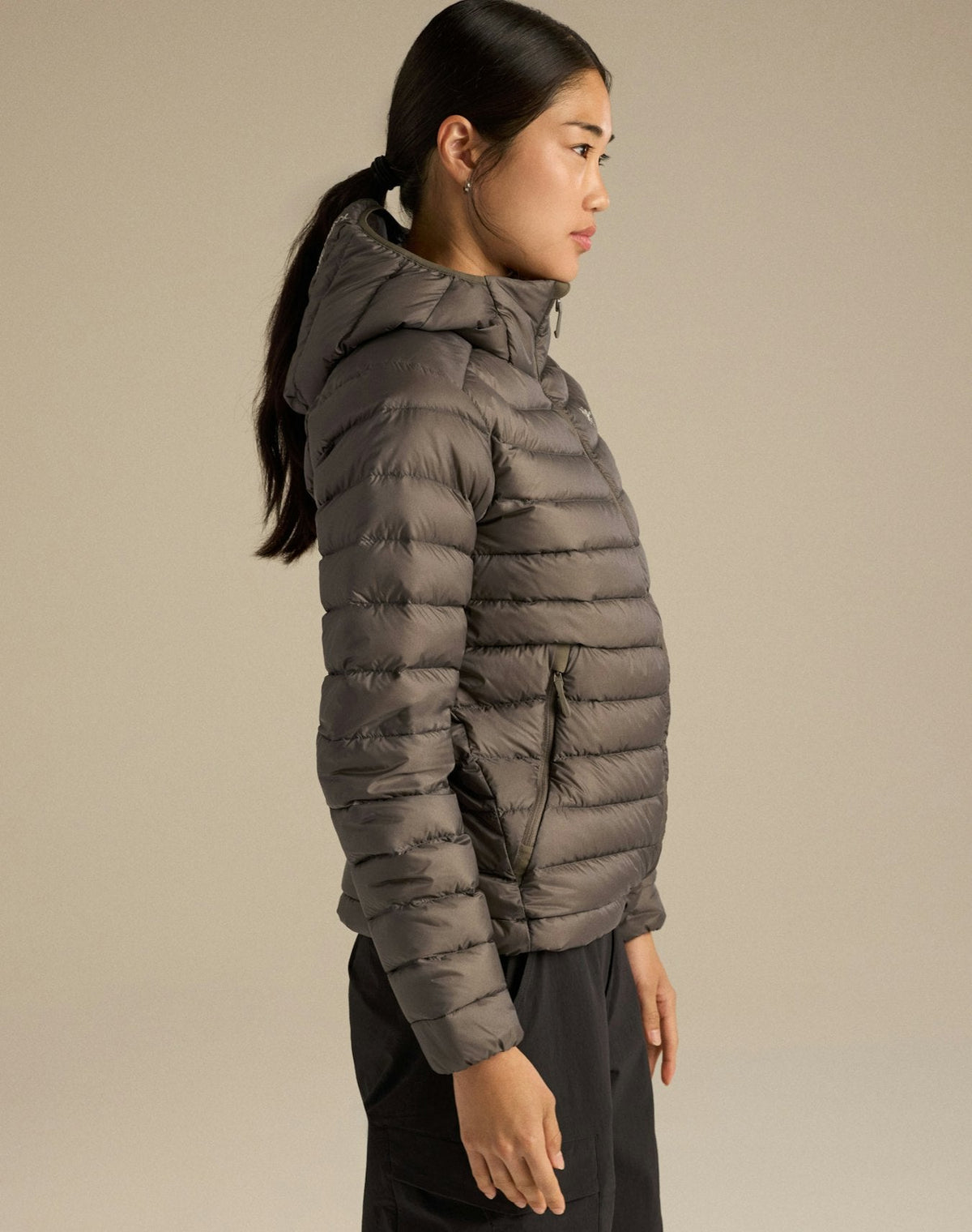 Arc'teryx Cerium Hoody Women's Smoke Grey Down Jacket 850 Fill Power Winter Outdoor Coat