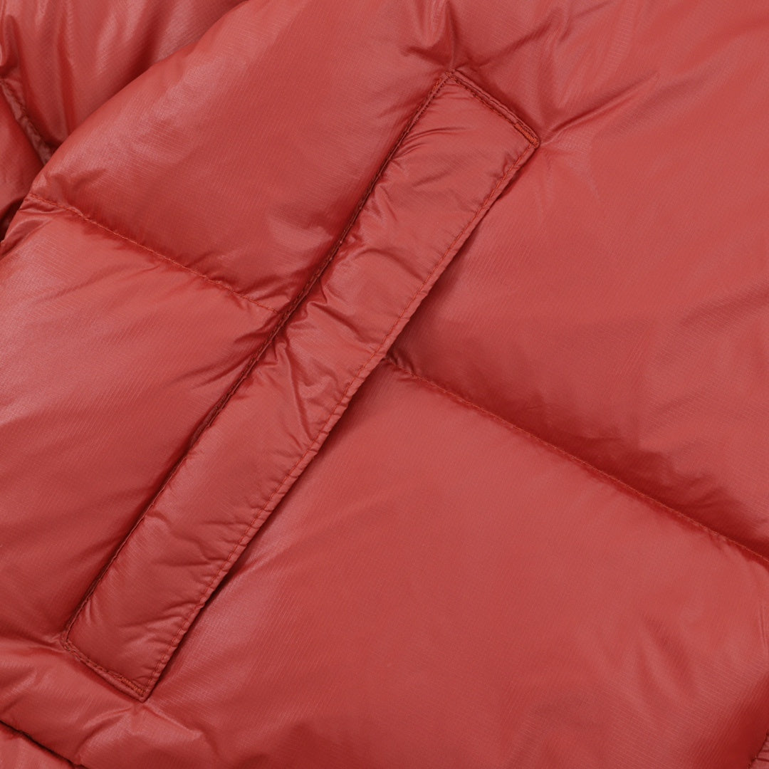 The North Face Women Crop Puffer Down Jacket "Brick Red"