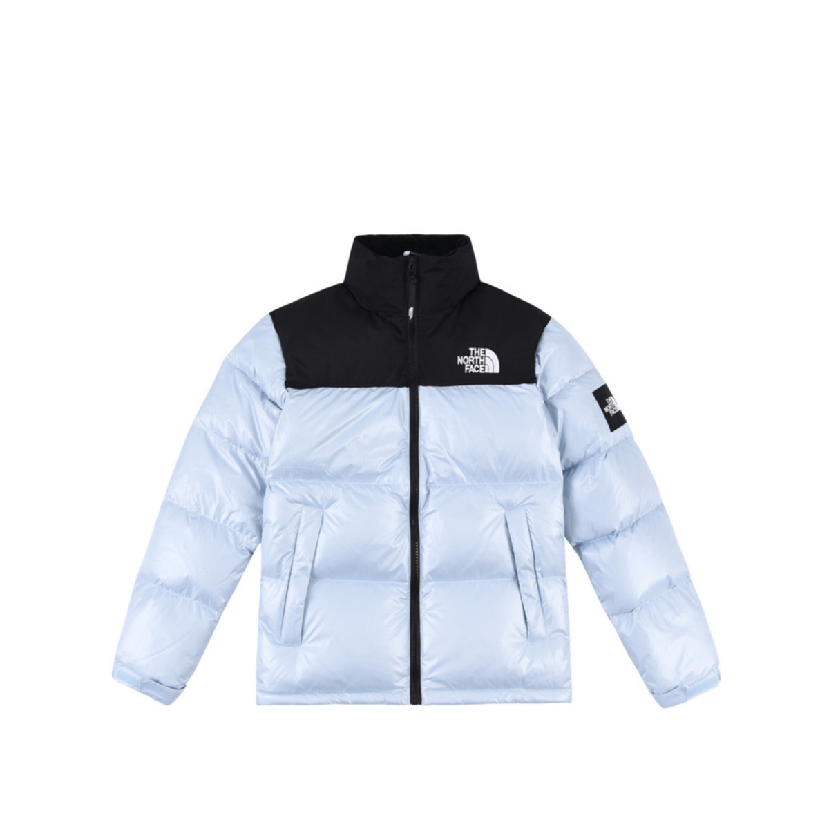 The North Face 1996 Retro Nuptse 700 Fill Puffer Jacket "Light Blue Black Color Block"