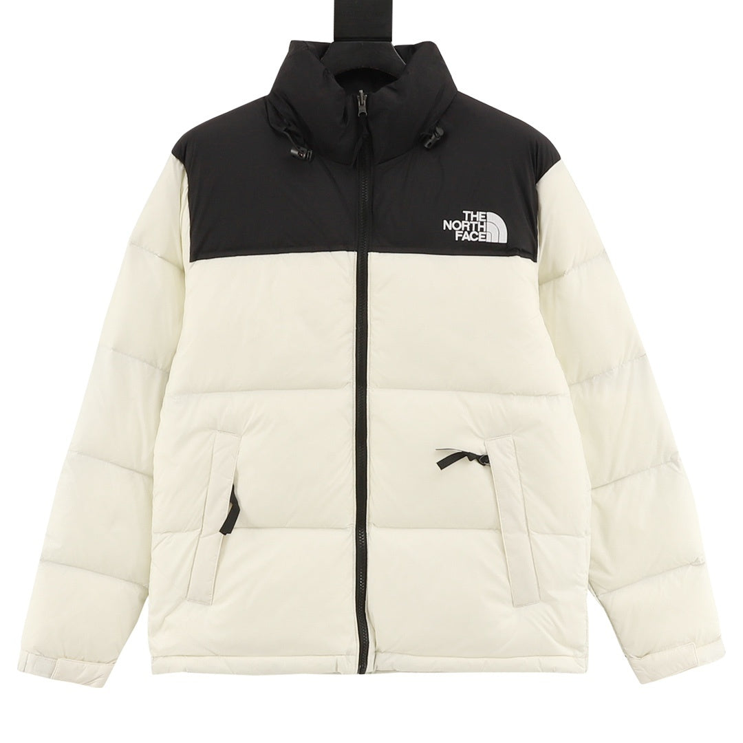 The North Face 1996 Retro Nuptse Series "Black White" Men Stand Collar Puffer Down Jacket