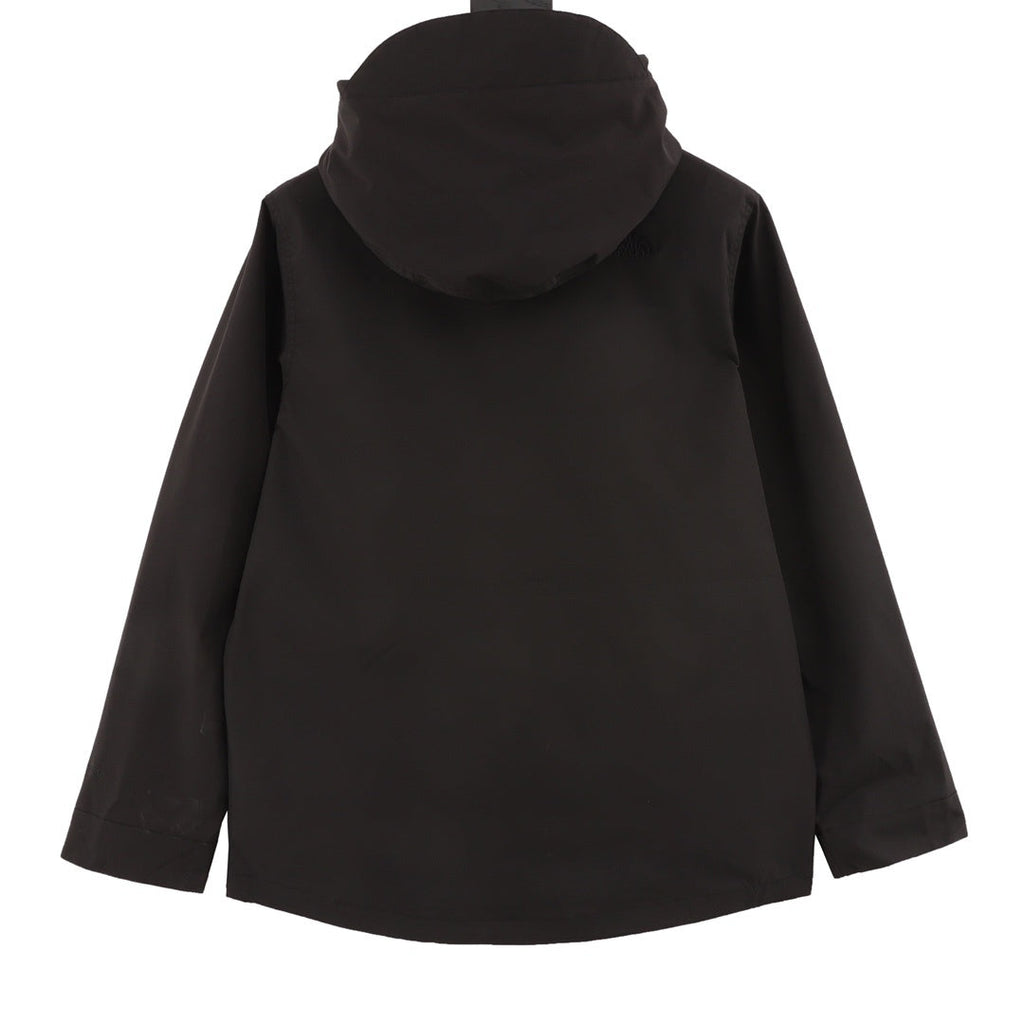 The North Face Men's Hooded Windproof Rain Jacket – Black