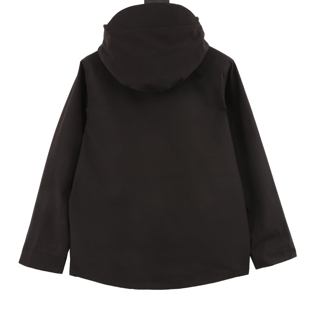 The North Face Men's Hooded Windproof Rain Jacket – Black