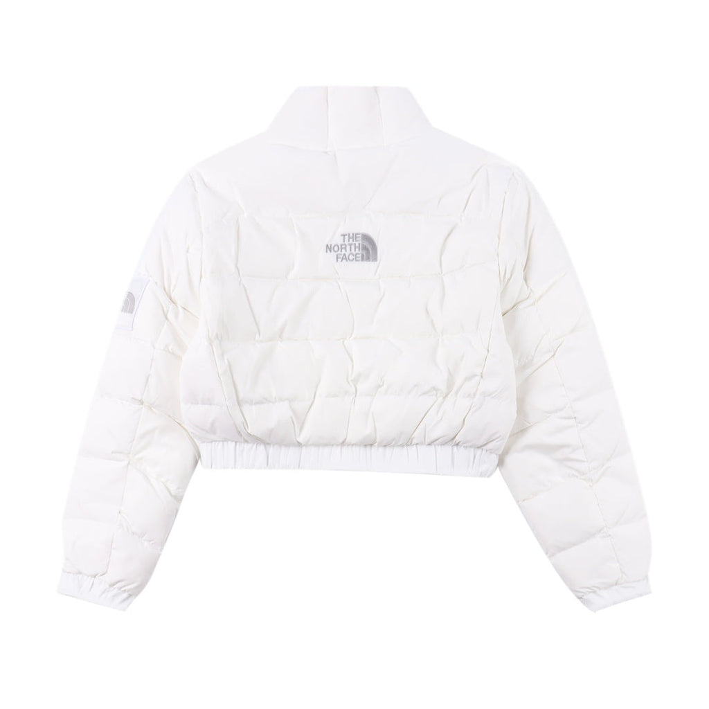 The North Face Women Crop Puffer Down Jacket "White"