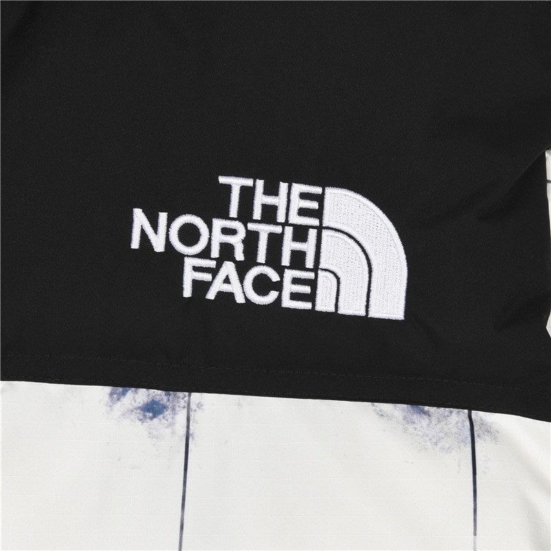 The North Face 1996 Retro Nuptse 700 Fill Puffer Jacket "World Map Print Black Color Block"