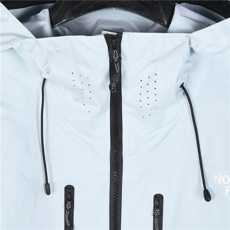 The North Face Summit Series "Light Blue" Men Gore-Tex Hooded Waterproof Hard Shell Jacket