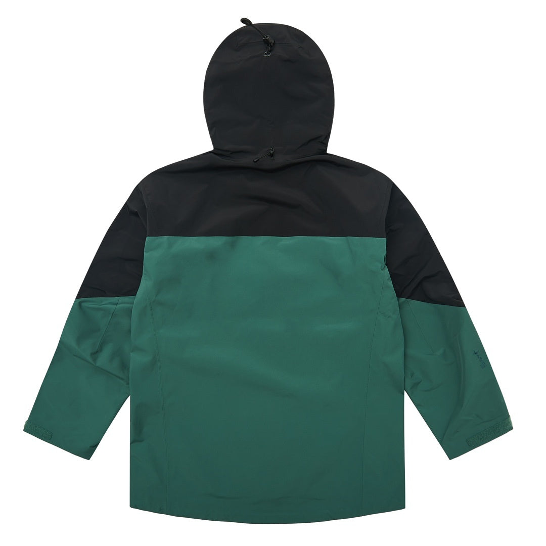Arc'teryx Alpha SV Series Men's Hooded Waterproof Hardshell Jacket in "Black Green"