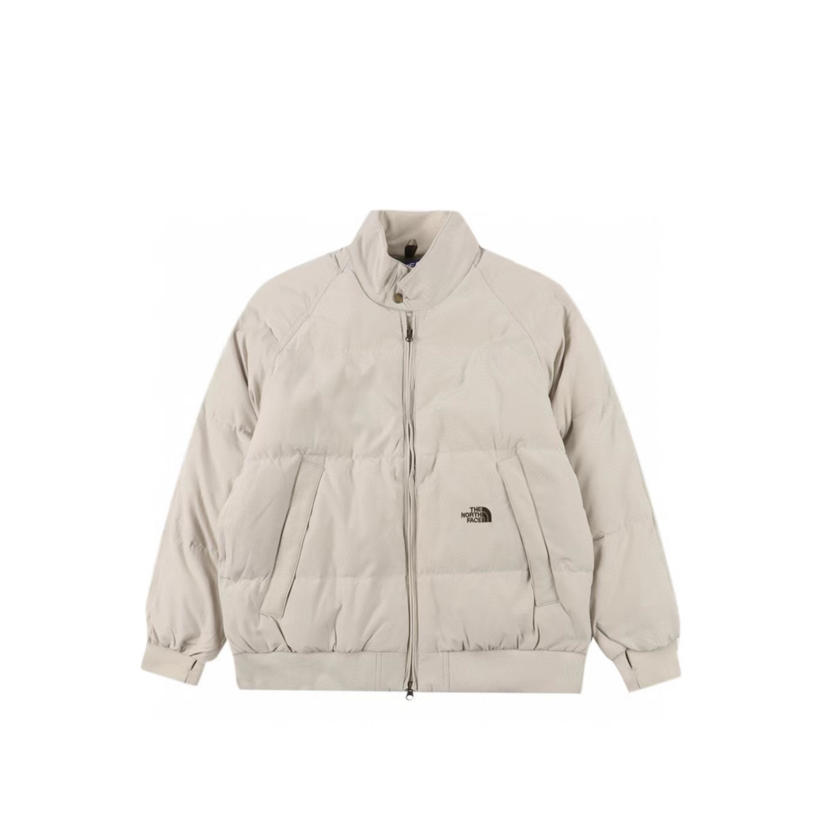 The North Face Purple Label Stand Collar Bomber Series Men Down Jacket "Beige"