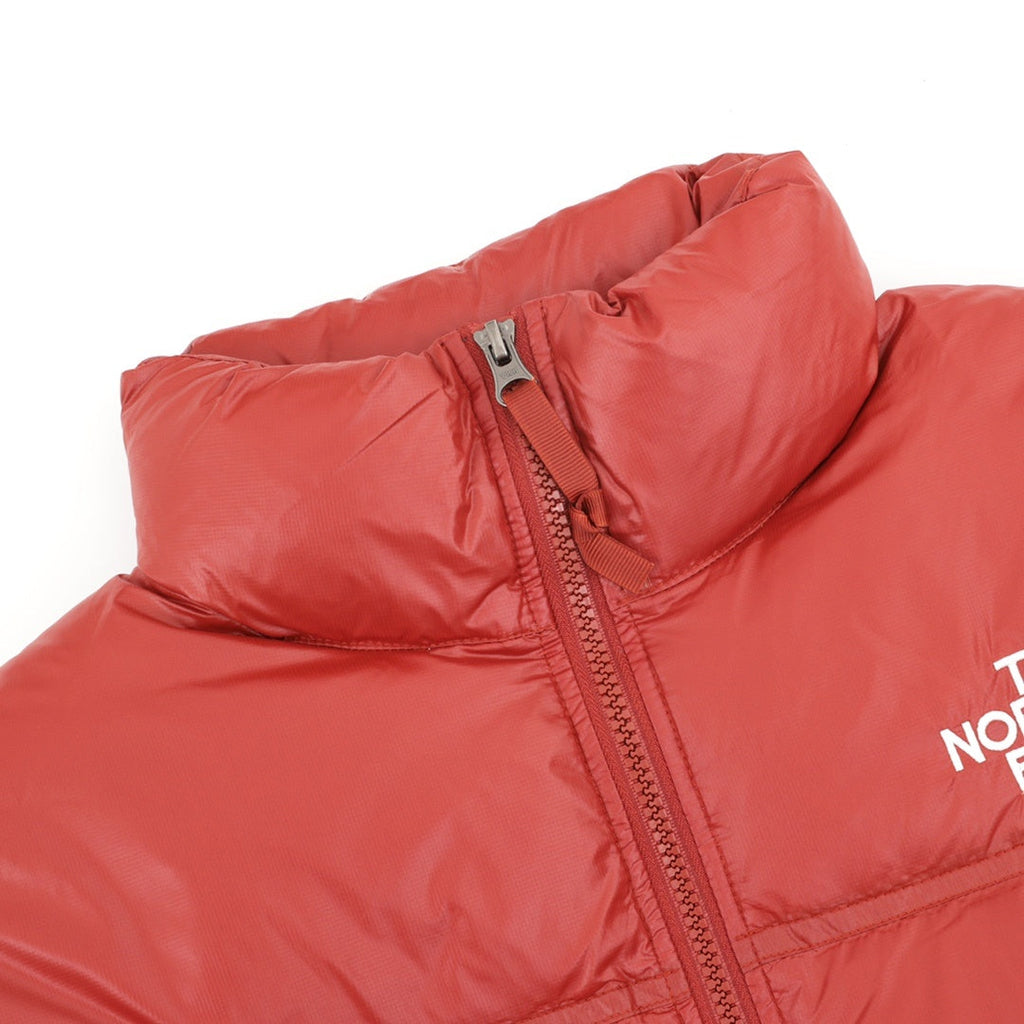 The North Face Women Crop Puffer Down Jacket "Brick Red"