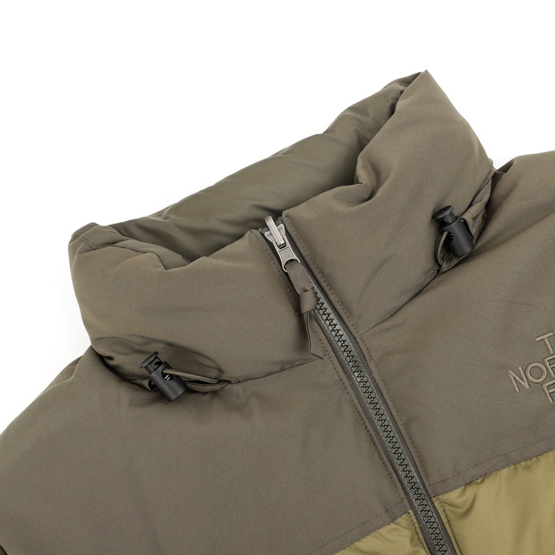 The North Face 1996 Retro Nuptse Series "Olive Green" Men Stand Collar Puffer Down Jacket