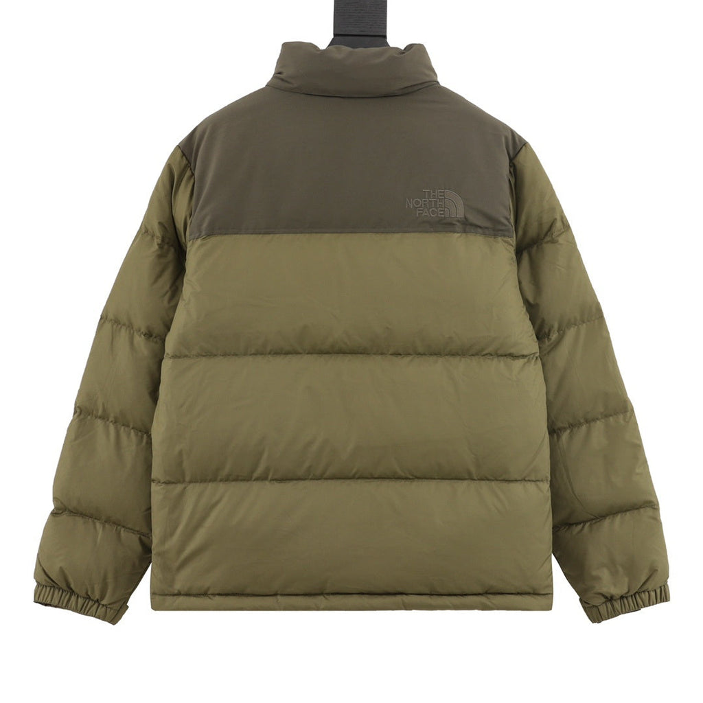 The North Face 1996 Retro Nuptse Series "Olive Green" Men Stand Collar Puffer Down Jacket