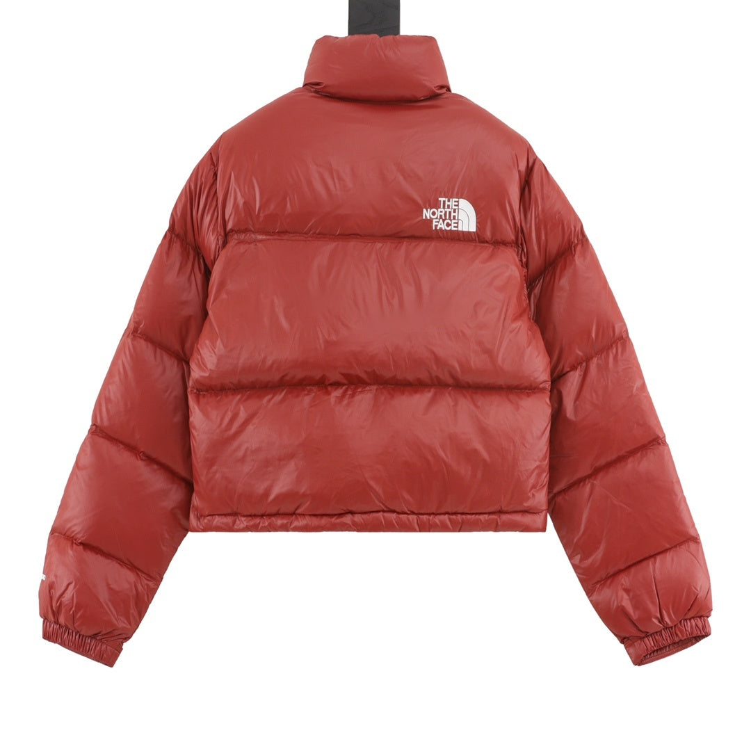 The North Face Women Crop Puffer Down Jacket "Brick Red"