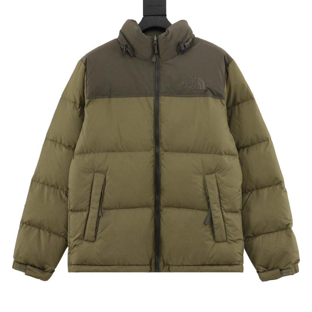 The North Face 1996 Retro Nuptse Series "Olive Green" Men Stand Collar Puffer Down Jacket