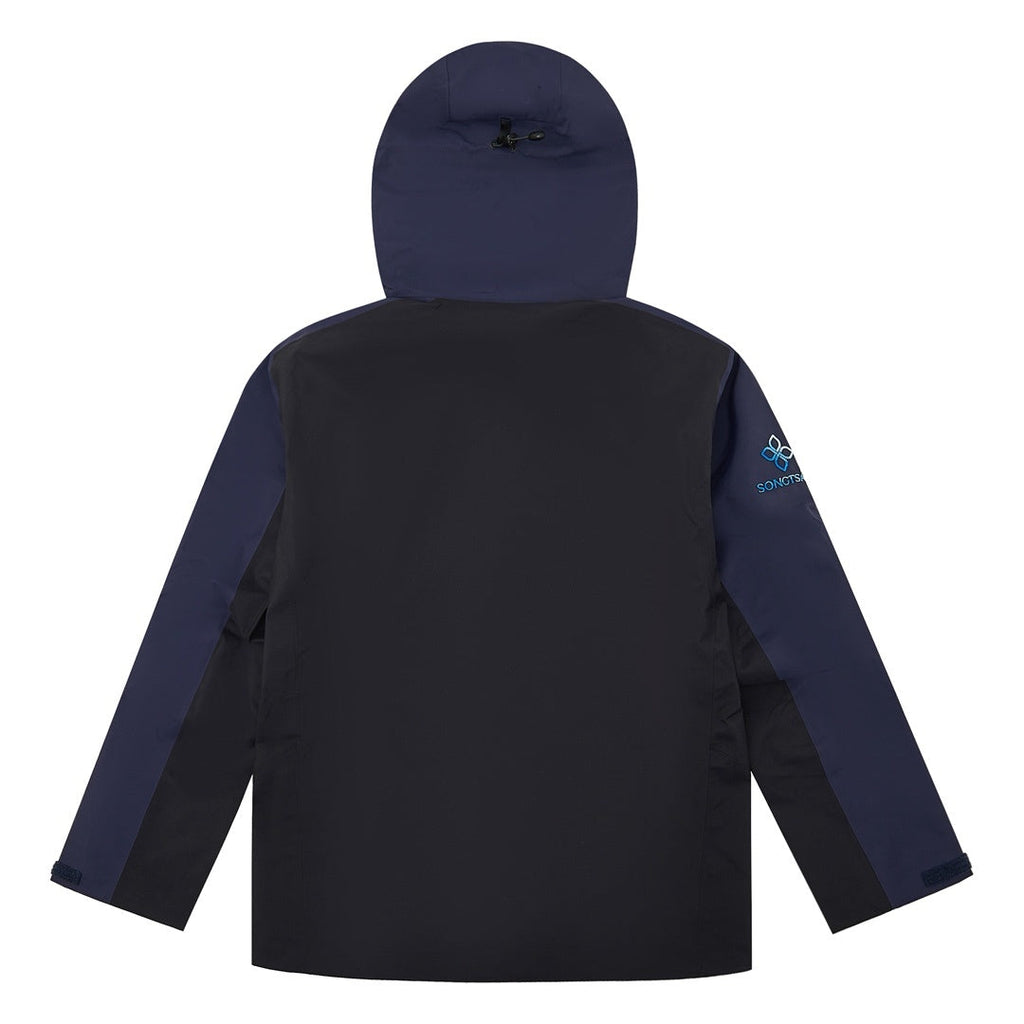 Arc'teryx Outdoor Series GORE-TEX Color Block Hooded Rain Jacket "Navy Black"