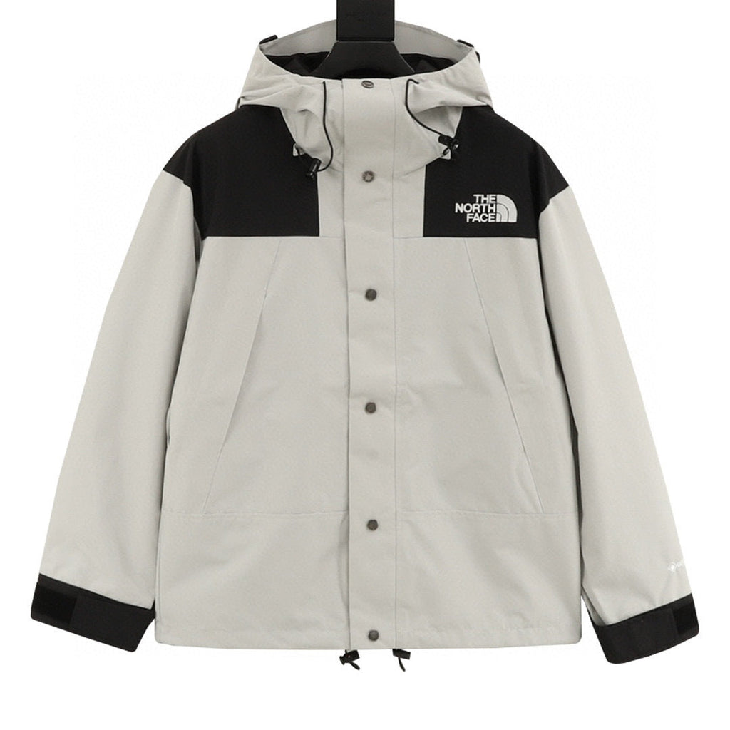 The North Face Mountain Series "Light Gray Black" Men Gore-Tex Waterproof Hooded Hard Shell Jacket