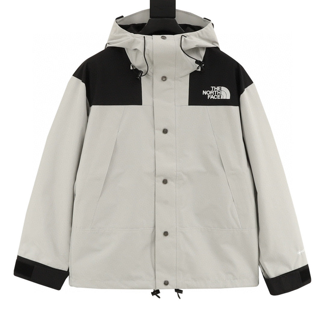 The North Face Mountain Series "Light Gray Black" Men Gore-Tex Waterproof Hooded Hard Shell Jacket