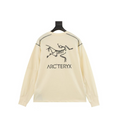 Arc'teryx Big Logo Series Crew Neck Long Sleeve T-Shirt "Cream"