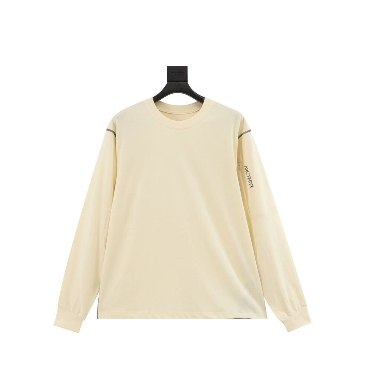 Arc'teryx Big Logo Series Crew Neck Long Sleeve T-Shirt "Cream"