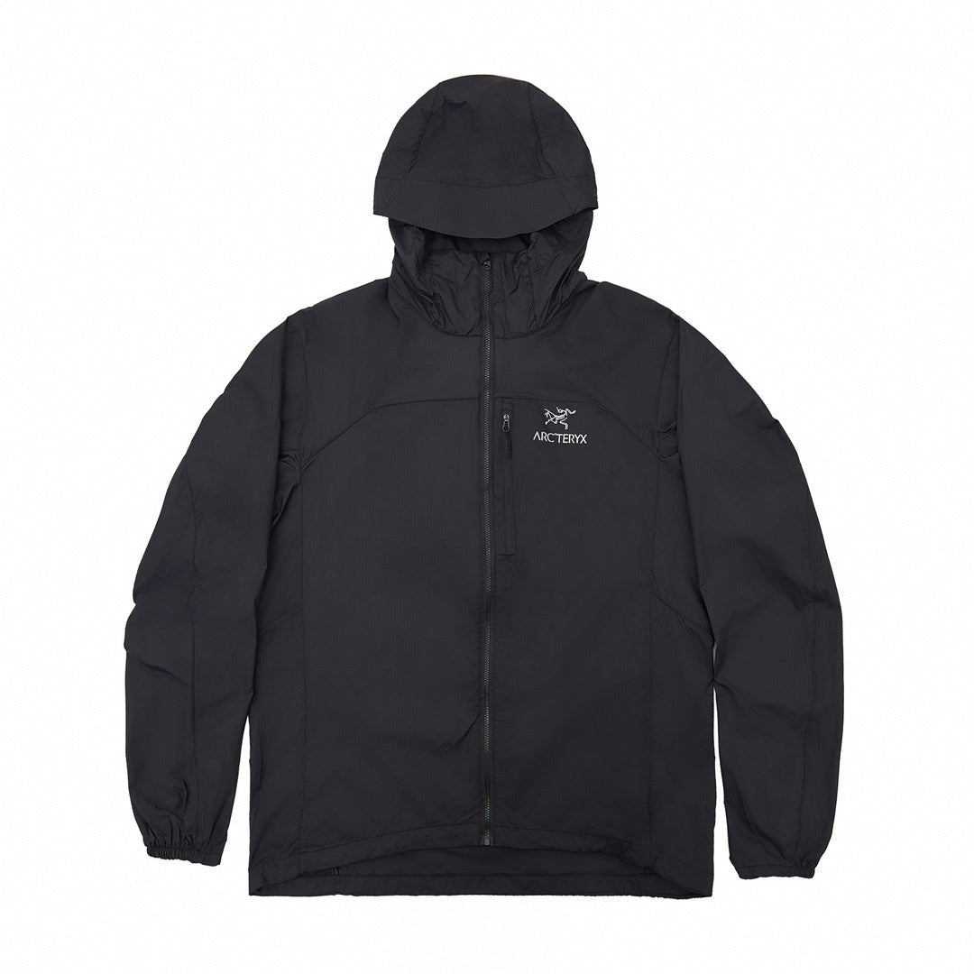 Arc'teryx Squamish Series Men's Hooded Windbreaker "Black"-Outdoor sun-protection clothing