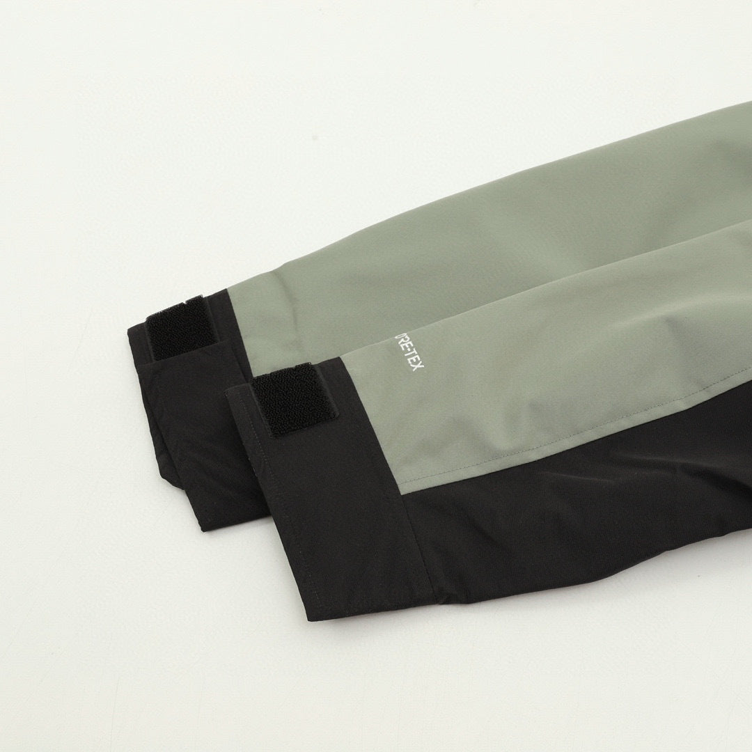 The North Face Mountain Series "Sage Green Black" Men Gore-Tex Waterproof Hooded Hard Shell Jacket