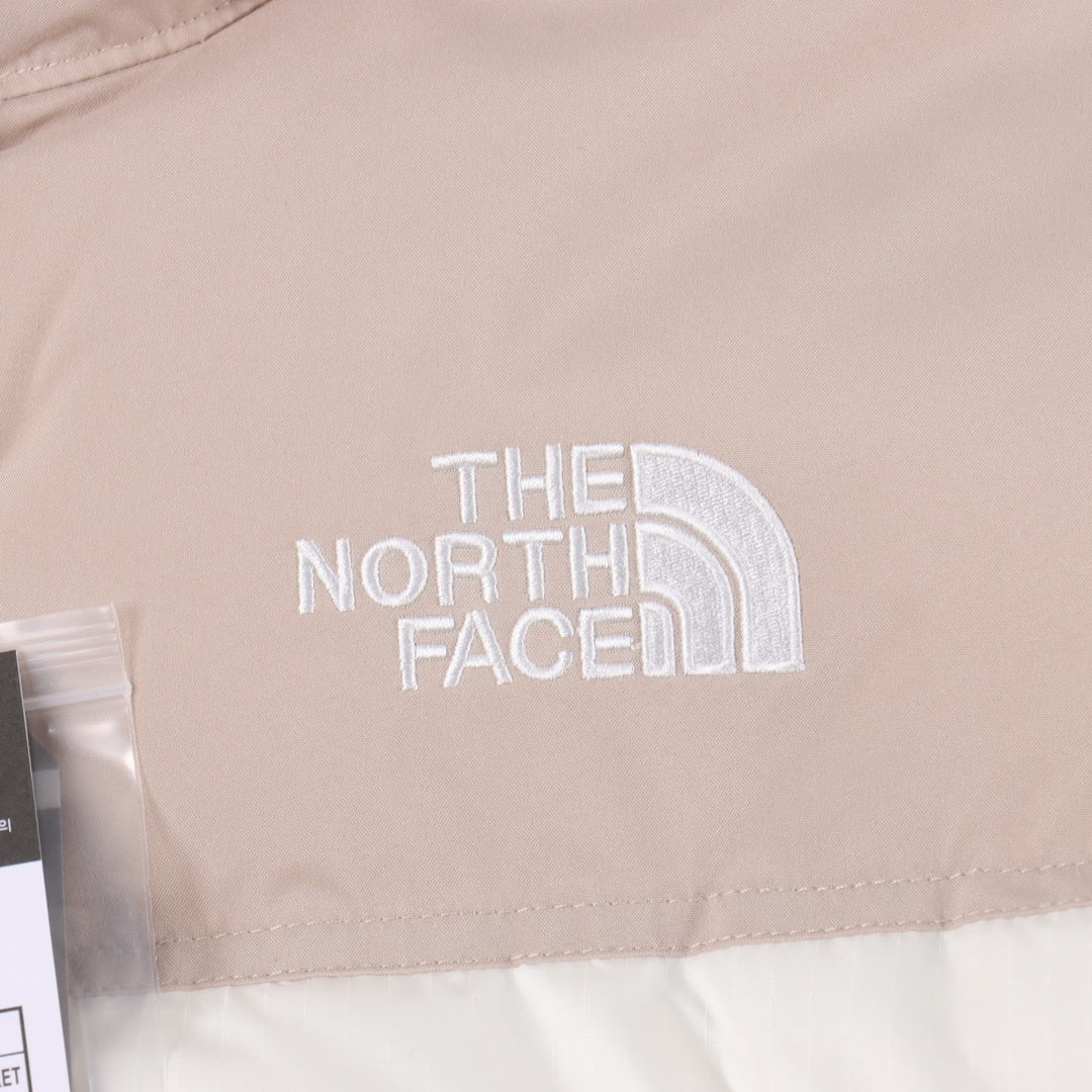 The North Face Retro Puffer Goose Down Jacket "Beige White"