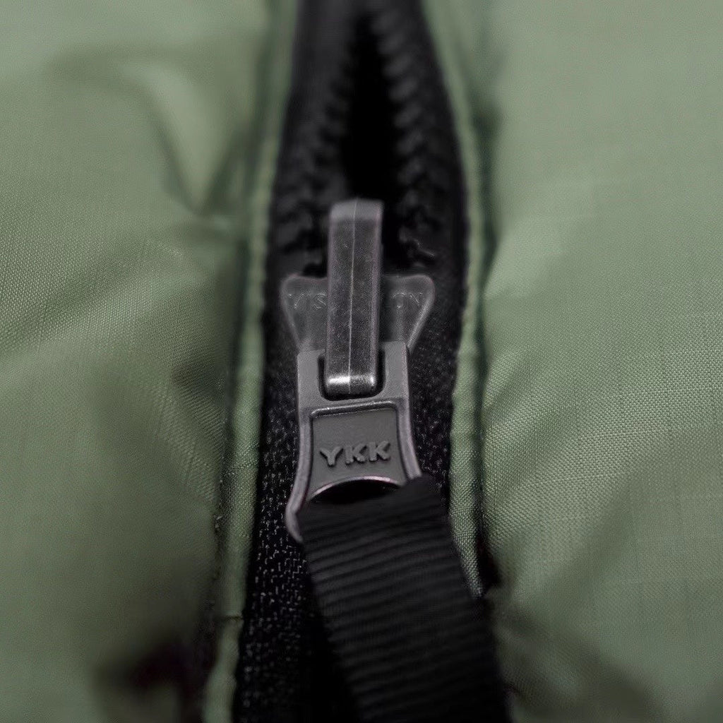 The North Face 700 Fill Power Puffer Vest "Olive Green" Color Block Sleeveless Down Gilet