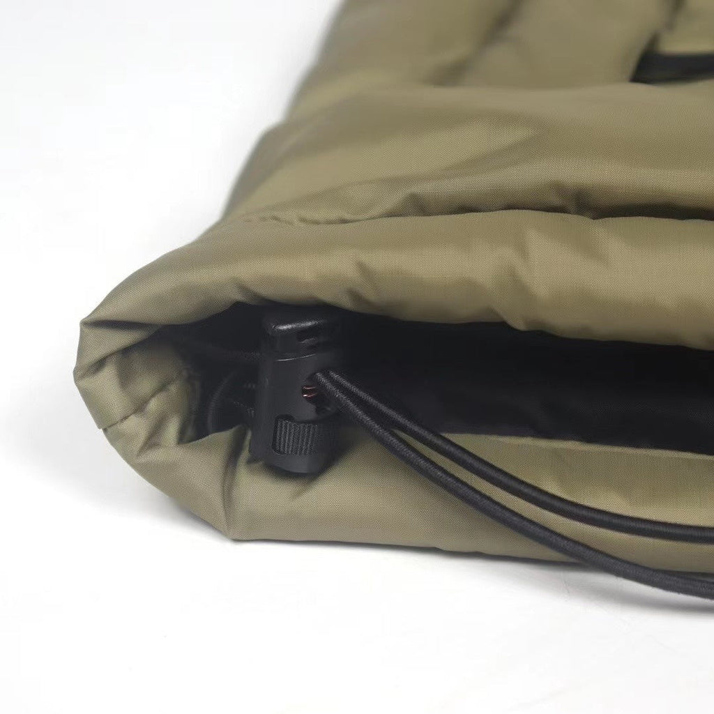 The North Face 700 Fill Power Puffer Vest "Olive Green" Color Block Sleeveless Down Gilet