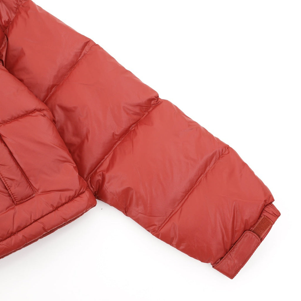 The North Face Women Crop Puffer Down Jacket "Brick Red"